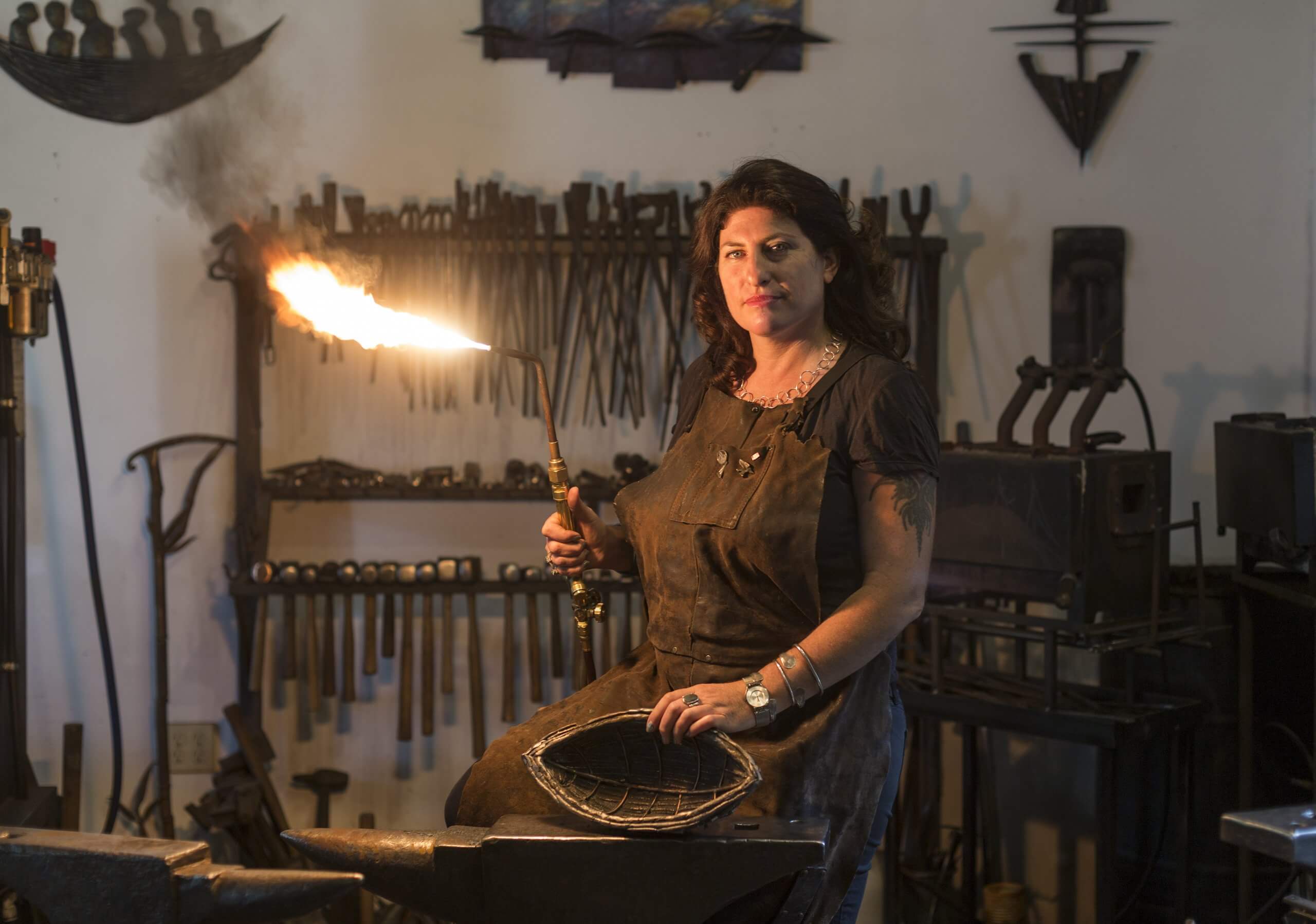 Blacksmith Corrina Sephora. Photo by Jerry Siegel Corrina Sephora, taken by Jerry Siegel
